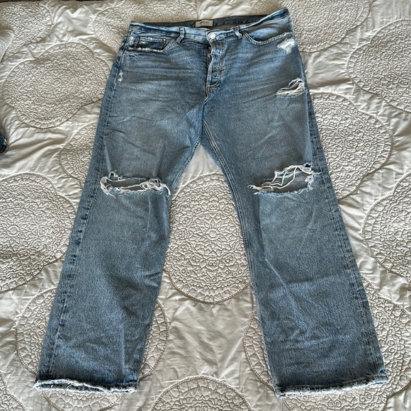 Agolde 90s distressed straight leg size 32 - Picture 2 of 4
